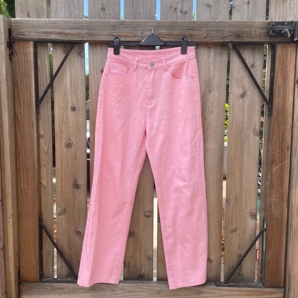 High Waisted Denim Pant Jeans  Size 6 Medium SHEIN Wide Leg - Picture 2 of 8